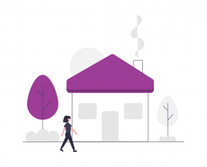 Illustration of a welcoming home